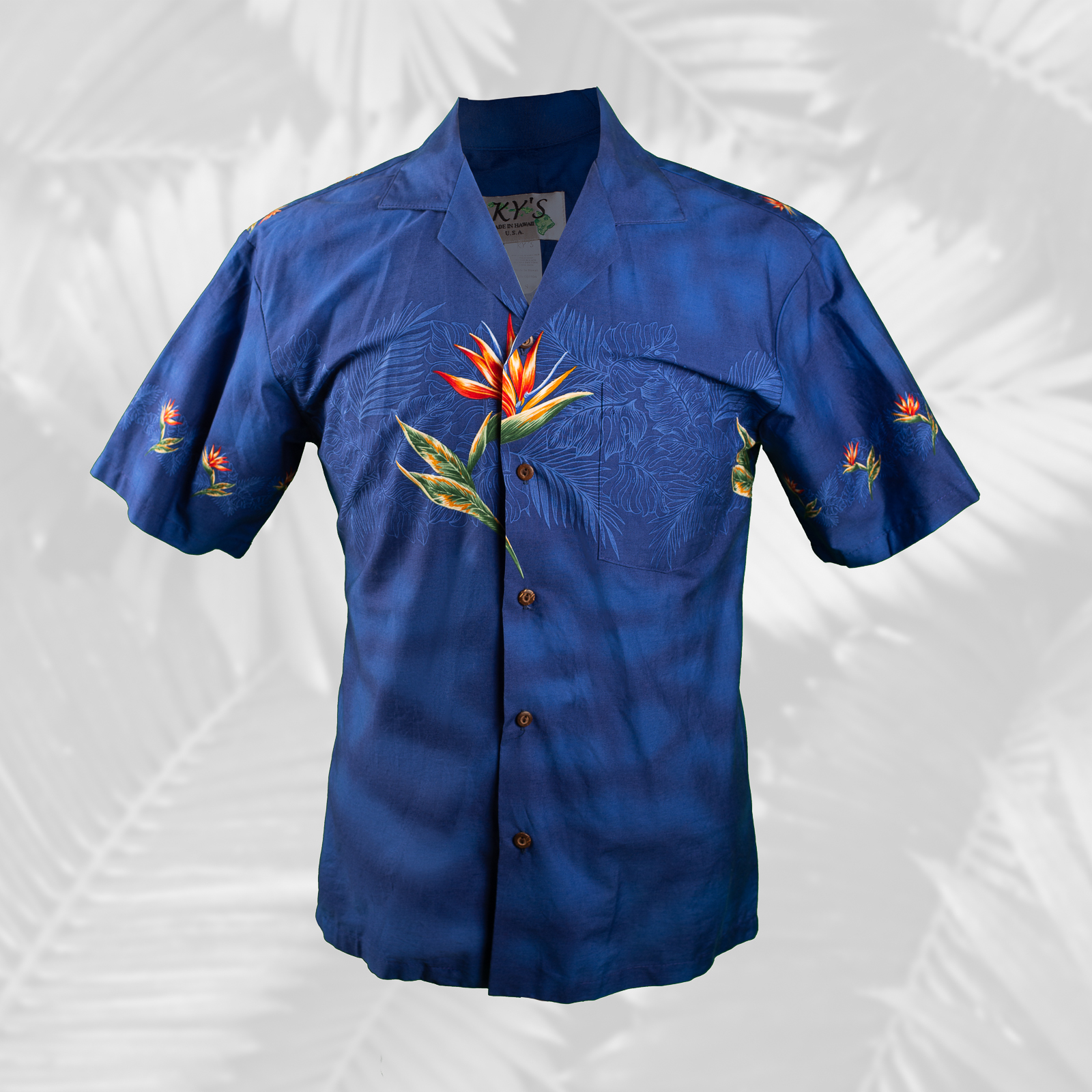 New Bird of Paradise Men's Aloha Shirt, Made in Hawaii Pink / 5XL